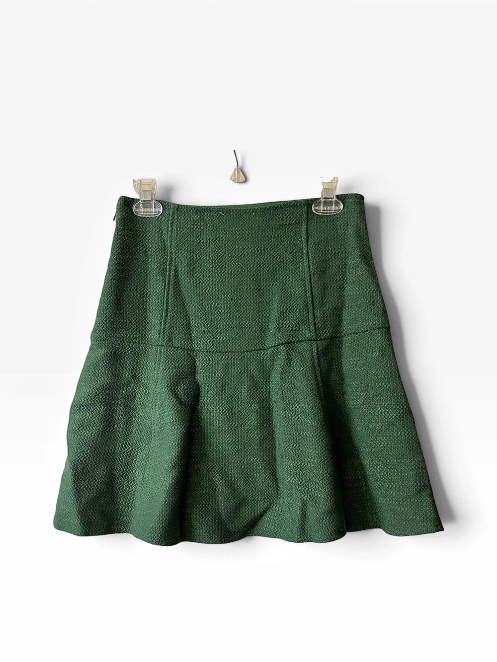 LAROQUE The Paper Tulip Skirt Mini Skirt in Hunter Green Size XS NWT